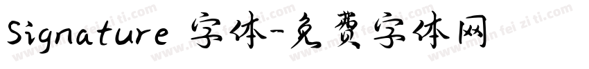 Signature 字体字体转换